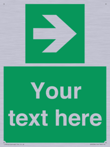 Custom Arrow Right Sign